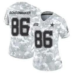 Women's Luke Schoonmaker Dallas Cowboys No.86 Limited 2024 Salute to Service Jersey - Arctic Camo