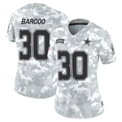 Women's Luq Barcoo Dallas Cowboys No.30 Limited 2024 Salute to Service Jersey - Arctic Camo