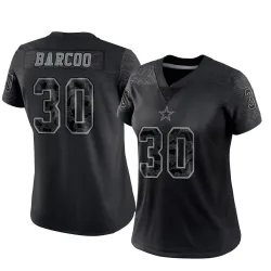 Women's Luq Barcoo Dallas Cowboys No.30 Limited Reflective Jersey - Black