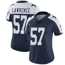Women's Malachi Lawrence Dallas Cowboys No.57 Limited Alternate Vapor Untouchable Jersey - Navy