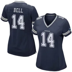 Women's Markquese Bell Dallas Cowboys No.14 Game Team Color Jersey - Navy