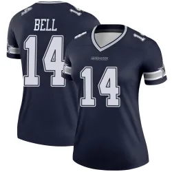 Women's Markquese Bell Dallas Cowboys No.14 Legend Jersey - Navy