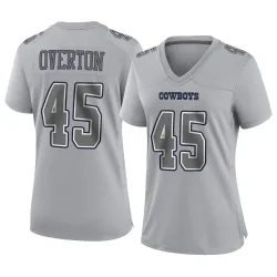 Women's Matt Overton Dallas Cowboys No.45 Game Atmosphere Fashion Jersey - Gray