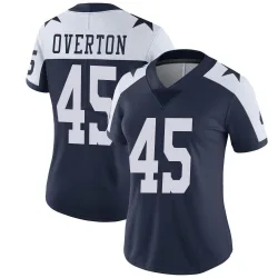 Women's Matt Overton Dallas Cowboys No.45 Limited Alternate Vapor Untouchable Jersey - Navy