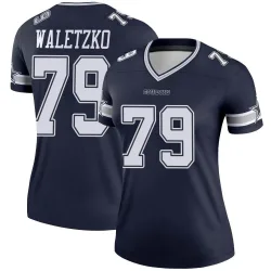Women's Matt Waletzko Dallas Cowboys No.79 Legend Jersey - Navy
