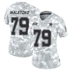 Women's Matt Waletzko Dallas Cowboys No.79 Limited 2024 Salute to Service Jersey - Arctic Camo