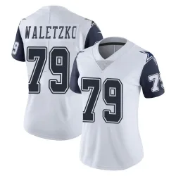 Women's Matt Waletzko Dallas Cowboys No.79 Limited Color Rush Vapor Untouchable Jersey - White