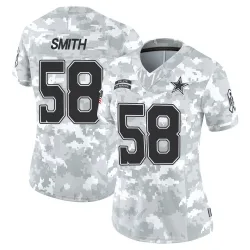 Women's Mazi Smith Dallas Cowboys No.58 Limited 2024 Salute to Service Jersey - Arctic Camo