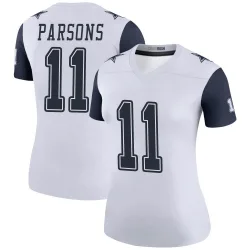 Women's Micah Parsons Dallas Cowboys No.11 Legend Color Rush Jersey - White