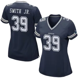 Women's Mike Smith Jr. Dallas Cowboys No.39 Game Team Color Jersey - Navy
