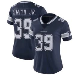 Women's Mike Smith Jr. Dallas Cowboys No.39 Limited Team Color Vapor Untouchable Jersey - Navy
