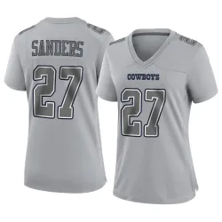 Women's Miles Sanders Dallas Cowboys No.27 Game Atmosphere Fashion Jersey - Gray