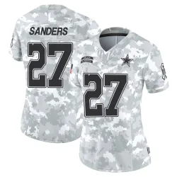 Women's Miles Sanders Dallas Cowboys No.27 Limited 2024 Salute to Service Jersey - Arctic Camo