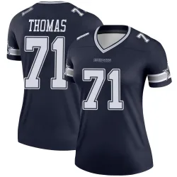 Women's Nathan Thomas Dallas Cowboys No.71 Legend Jersey - Navy