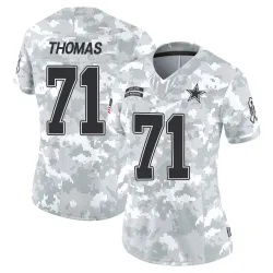 Women's Nathan Thomas Dallas Cowboys No.71 Limited 2024 Salute to Service Jersey - Arctic Camo
