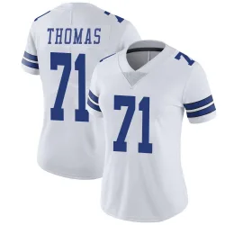 Women's Nathan Thomas Dallas Cowboys No.71 Limited Vapor Untouchable Jersey - White