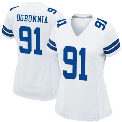 Women's Otito Ogbonnia Dallas Cowboys No.91 Game Jersey - White