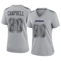 Women's Parris Campbell Dallas Cowboys No.80 Game Atmosphere Fashion Jersey - Gray