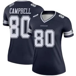 Women's Parris Campbell Dallas Cowboys No.80 Legend Jersey - Navy