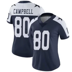 Women's Parris Campbell Dallas Cowboys No.80 Limited Alternate Vapor Untouchable Jersey - Navy