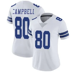 Women's Parris Campbell Dallas Cowboys No.80 Limited Vapor Untouchable Jersey - White