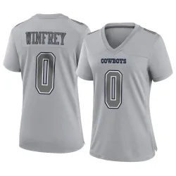 Women's Perrion Winfrey Dallas Cowboys No.0 Game Atmosphere Fashion Jersey - Gray
