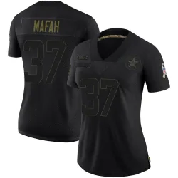 Women's Phil Mafah Dallas Cowboys No.37 Limited 2020 Salute To Service Jersey - Black
