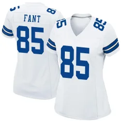 Women's Princeton Fant Dallas Cowboys No.85 Game Jersey - White