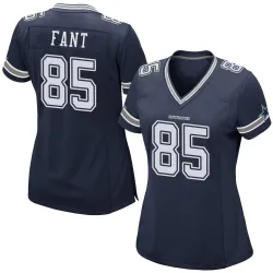Women's Princeton Fant Dallas Cowboys No.85 Game Team Color Jersey - Navy