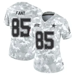 Women's Princeton Fant Dallas Cowboys No.85 Limited 2024 Salute to Service Jersey - Arctic Camo