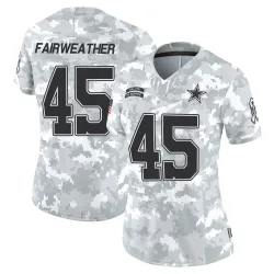 Women's Rivaldo Fairweather Dallas Cowboys No.45 Limited 2024 Salute to Service Jersey - Arctic Camo