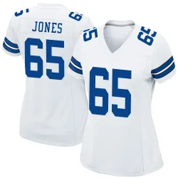 Women's Robert Jones Dallas Cowboys No.65 Game Jersey - White