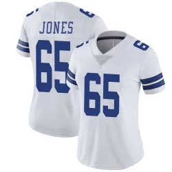 Women's Robert Jones Dallas Cowboys No.65 Limited Vapor Untouchable Jersey - White