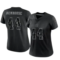 Women's Robert Newhouse Dallas Cowboys No.44 Limited Reflective Jersey - Black