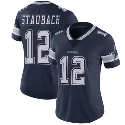 Women's Roger Staubach Dallas Cowboys No.12 Limited Team Color Vapor Untouchable Jersey - Navy