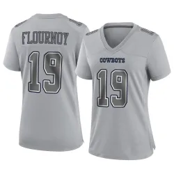 Women's Ryan Flournoy Dallas Cowboys No.19 Game Atmosphere Fashion Jersey - Gray