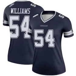 Women's Sam Williams Dallas Cowboys No.54 Legend Jersey - Navy