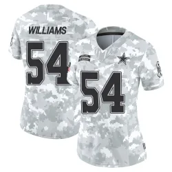 Women's Sam Williams Dallas Cowboys No.54 Limited 2024 Salute to Service Jersey - Arctic Camo