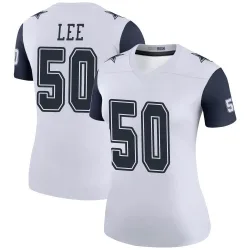 Women's Sean Lee Dallas Cowboys No.50 Legend Color Rush Jersey - White