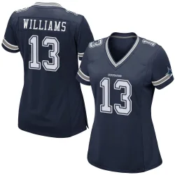 Women's Seth Williams Dallas Cowboys No.13 Game Team Color Jersey - Navy