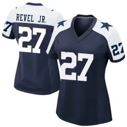 Women's Shavon Revel Jr. Dallas Cowboys No.27 Game Alternate Jersey - Navy