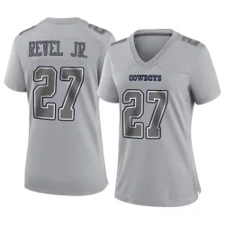 Women's Shavon Revel Jr. Dallas Cowboys No.27 Game Atmosphere Fashion Jersey - Gray