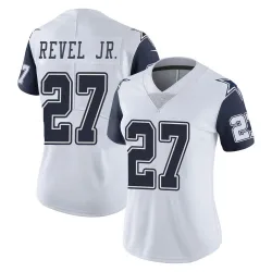 Women's Shavon Revel Jr. Dallas Cowboys No.27 Limited Color Rush Vapor Untouchable Jersey - White