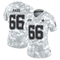 Women's T.J. Bass Dallas Cowboys No.66 Limited 2024 Salute to Service Jersey - Arctic Camo