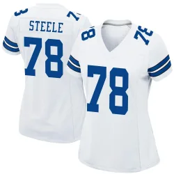 Women's Terence Steele Dallas Cowboys No.78 Game Jersey - White