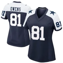 Women's Terrell Owens Dallas Cowboys No.81 Game Alternate Jersey - Navy