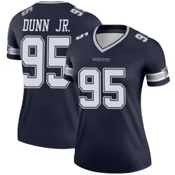 Women's Tommy Dunn Jr. Dallas Cowboys No.95 Legend Jersey - Navy