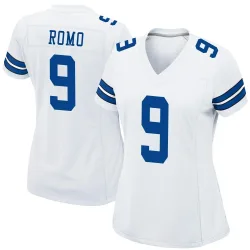 Women's Tony Romo Dallas Cowboys No.9 Game Jersey - White