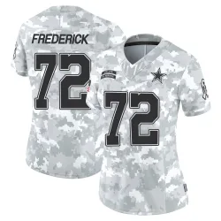 Women's Travis Frederick Dallas Cowboys No.72 Limited 2024 Salute to Service Jersey - Arctic Camo