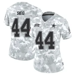 Women's Trent Sieg Dallas Cowboys No.44 Limited 2024 Salute to Service Jersey - Arctic Camo